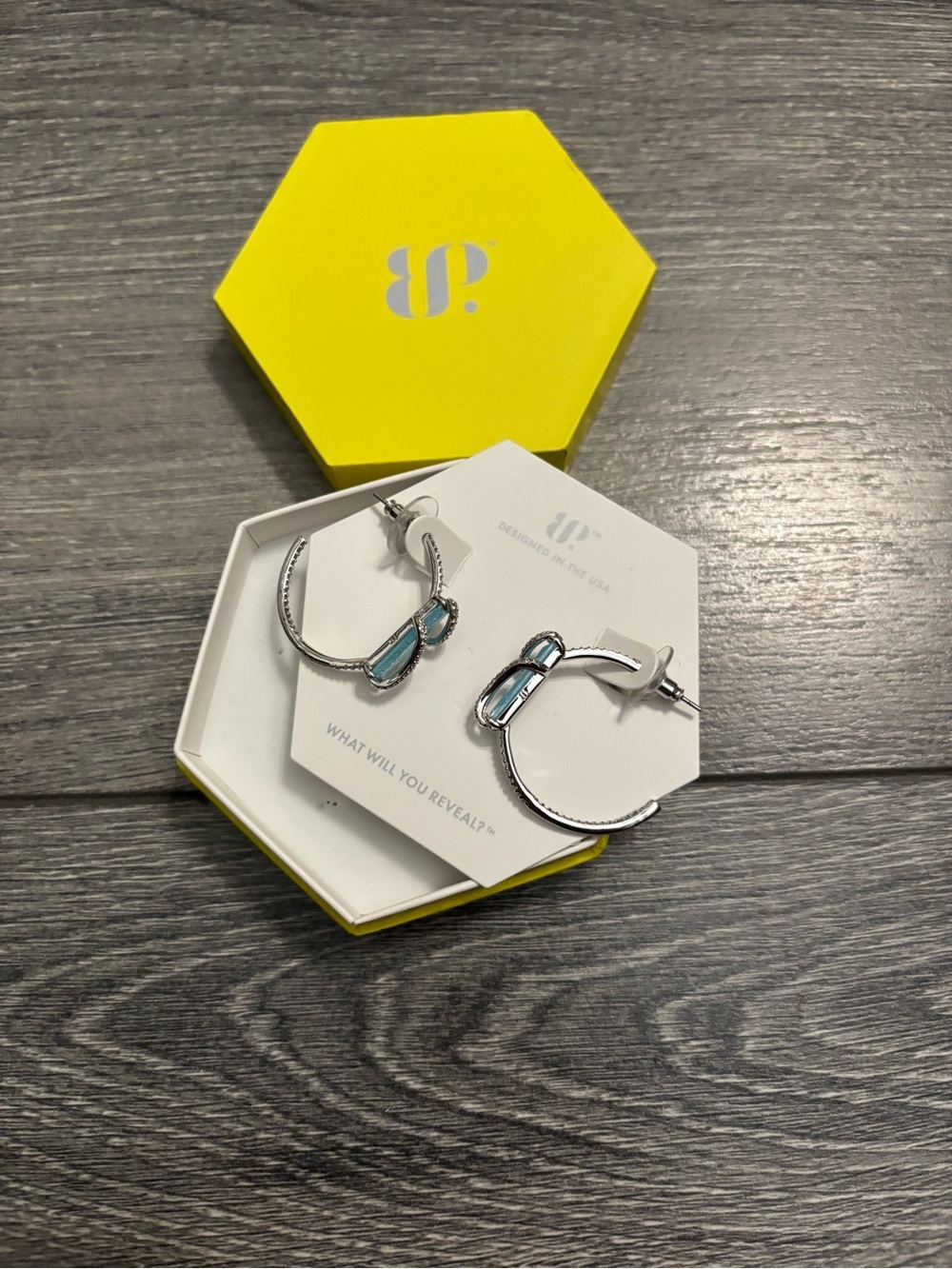 Bomb Party Earrings winging and blinging